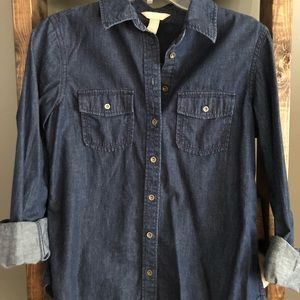 Banana Republic denim button down